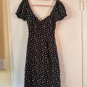 Floral print midi dress